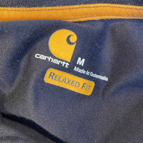 Carhartt Men's relaxed Fit Heavyweight Short-Sleeve Pocket Henley T-Shirt - Picture 7 of 7